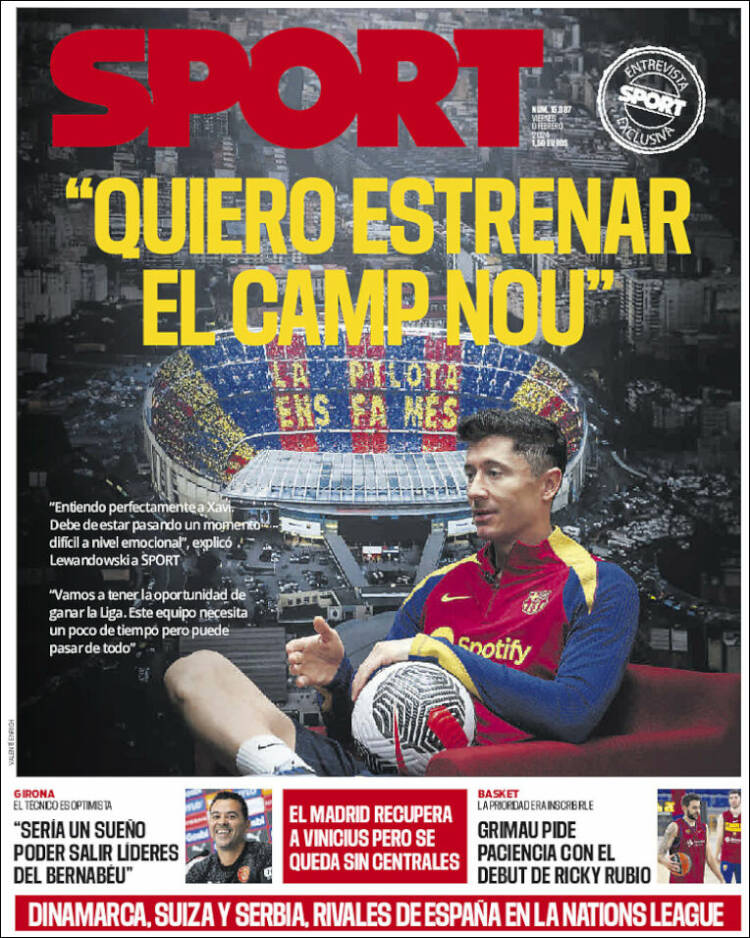 Portadas Deportivas Viernes 9/2/2024 Portadas Deportivas Viernes 9/2/2024