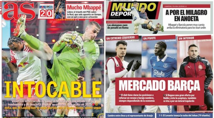 Portadas Deportivas Jueves 15/2/2024 Portadas Deportivas Jueves 15/2/2024