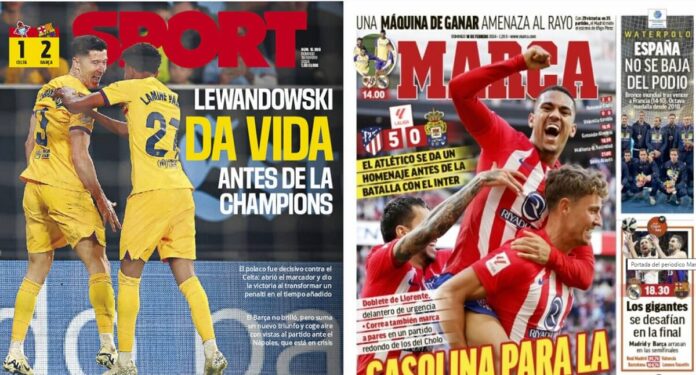Portadas Deportivas Domingo 18/2/2024 Portadas Deportivas Domingo 18/2/2024