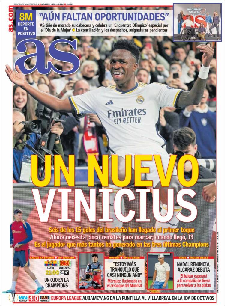 Portadas Deportivas Viernes 8/3/2024