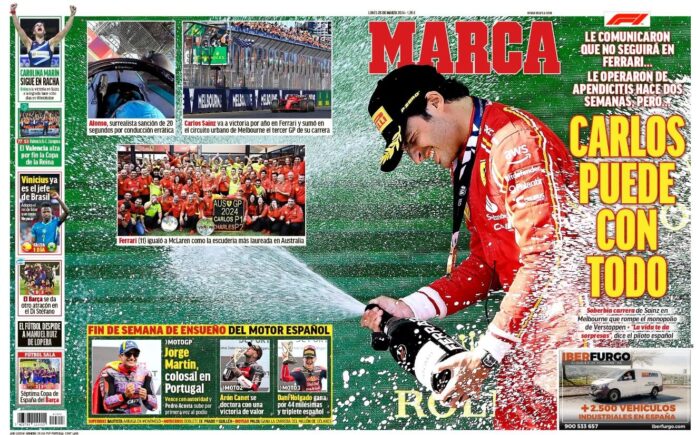 Portadas Deportivas Lunes 25/3/2024