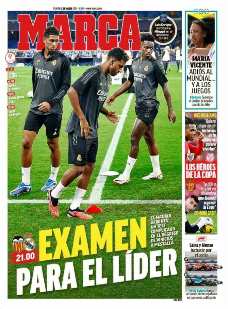 Portadas Deportivas Sábado 2/3/2024 Portadas Deportivas Sábado 2/3/2024