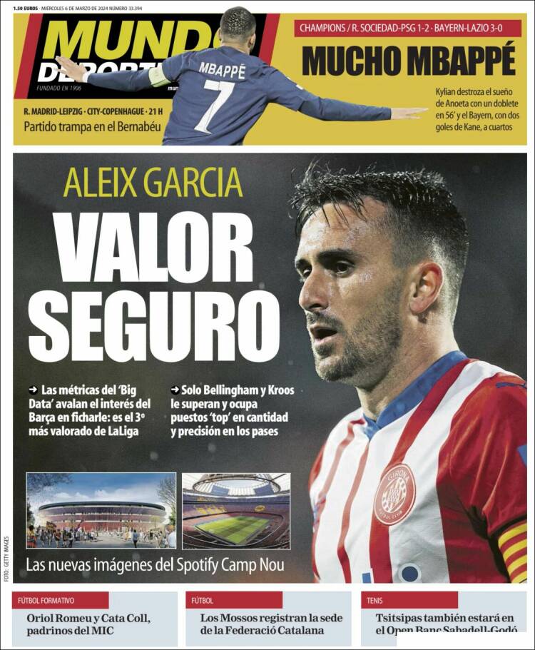 Portadas Deportivas Miércoles 5/3/2024 Portadas Deportivas Miércoles 5/3/2024