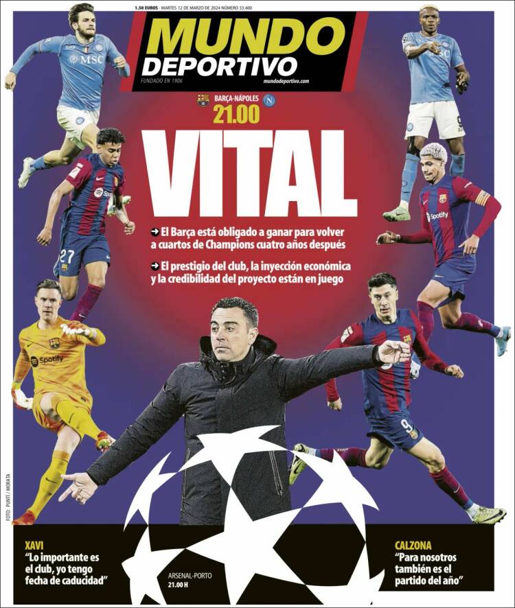 Portadas Deportivas Martes 12/3/2024