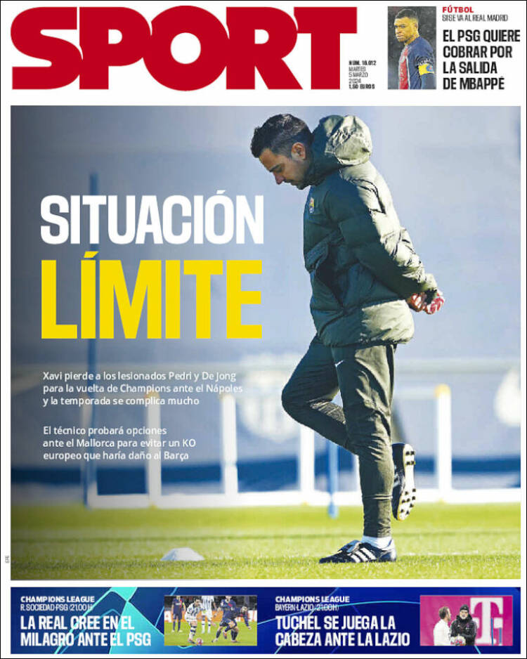 Portadas Deportivas Martes 5/3/2024 Portadas Deportivas Martes 5/3/2024