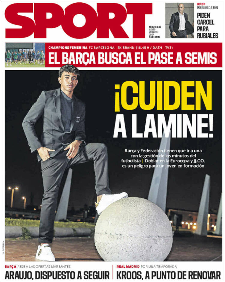 Portadas Deportivas Jueves 28/3/2024 Portadas Deportivas Jueves 28/3/2024