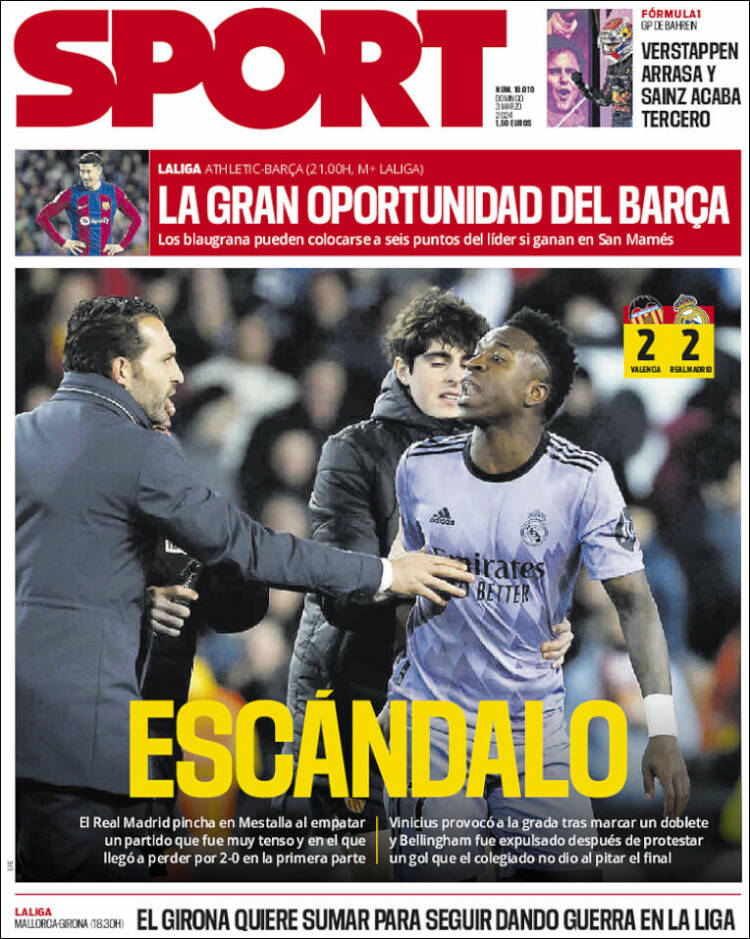 Portadas Deportivas Domingo 3/3/2024