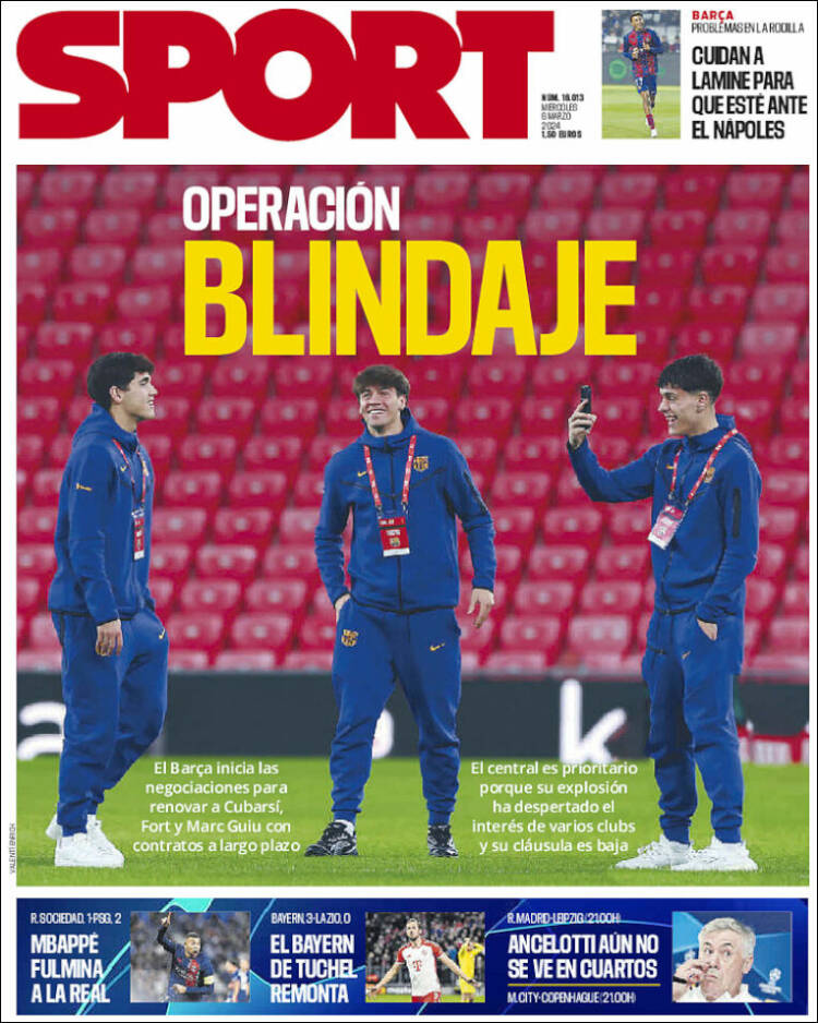 Portadas Deportivas Miércoles 5/3/2024 Portadas Deportivas Miércoles 5/3/2024