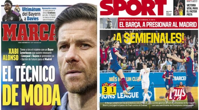 Portadas Deportivas Viernes 29/3/2024