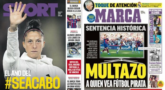 Portadas Deportivas Viernes 8/3/2024