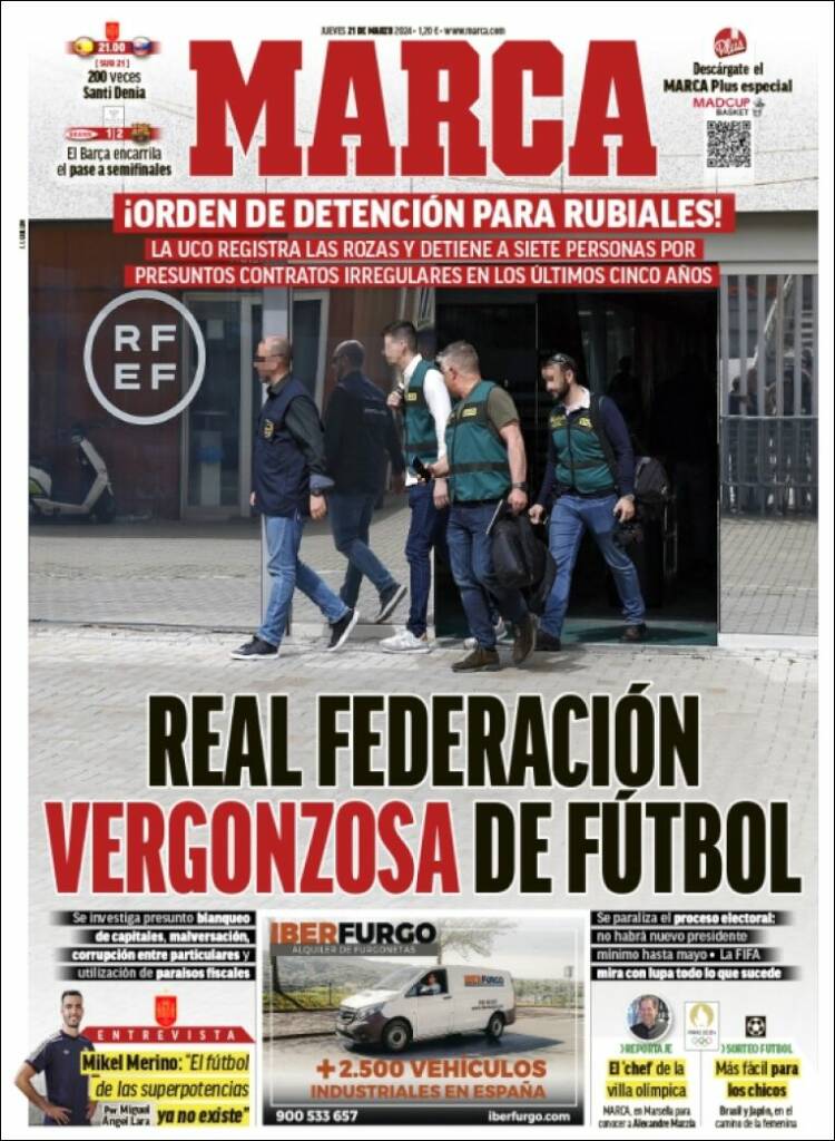 Portadas Deportivas Jueves 21/3/2024 Portadas Deportivas Jueves 21/3/2024