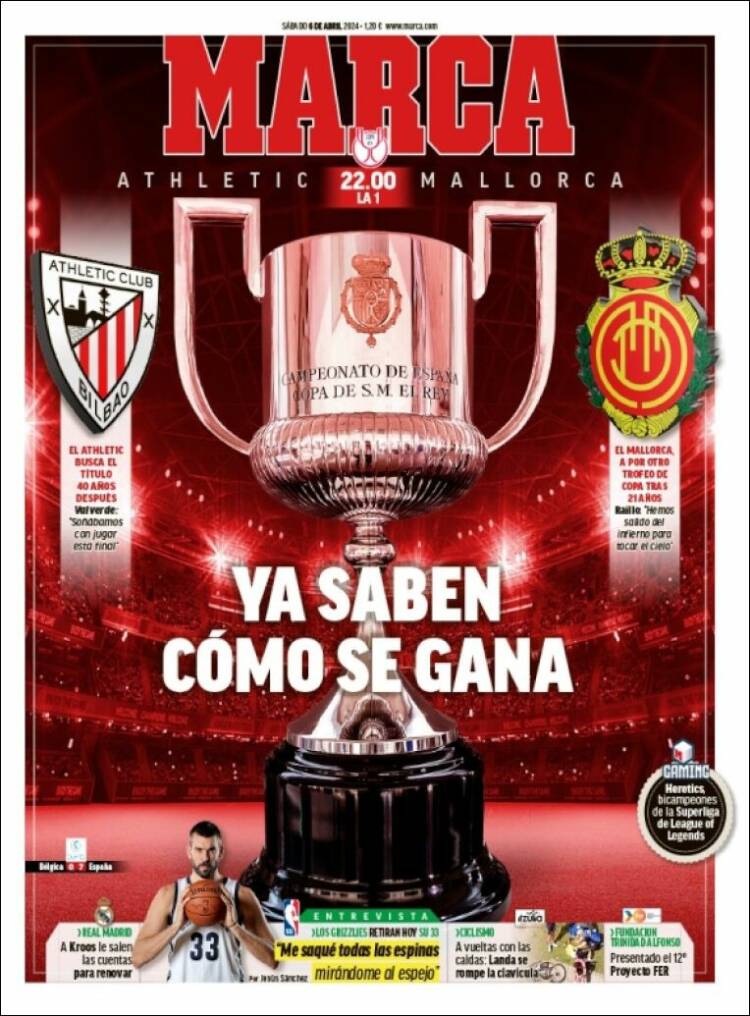 Portadas Deportivas Sábado 6/4/2024 Portadas Deportivas Sábado 6/4/2024