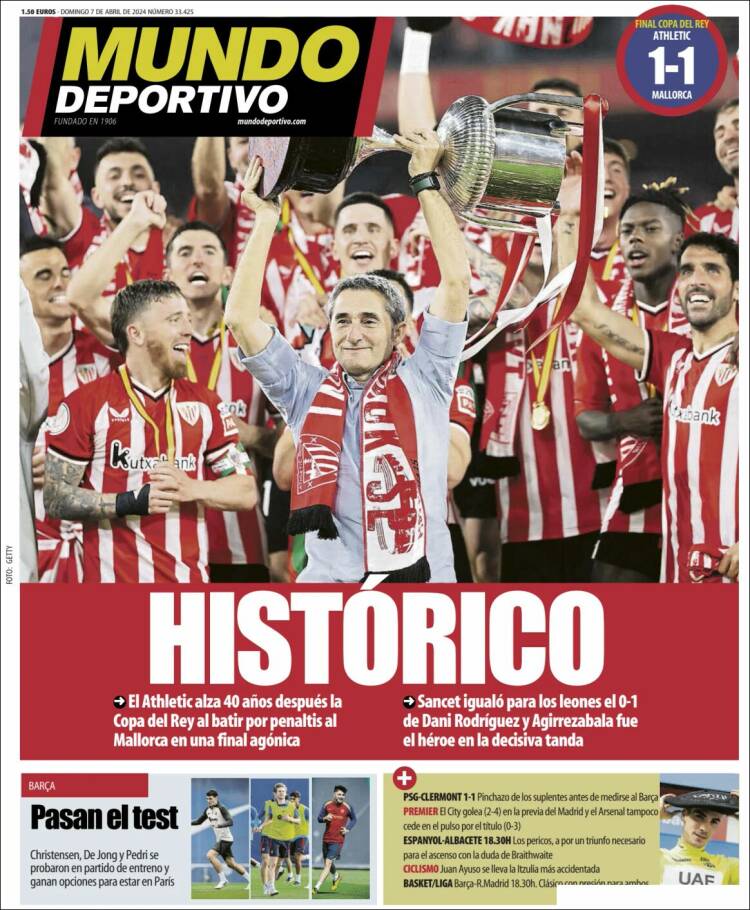 Portadas Deportivas Domingo 7/4/2024 Portadas Deportivas Domingo 7/4/2024