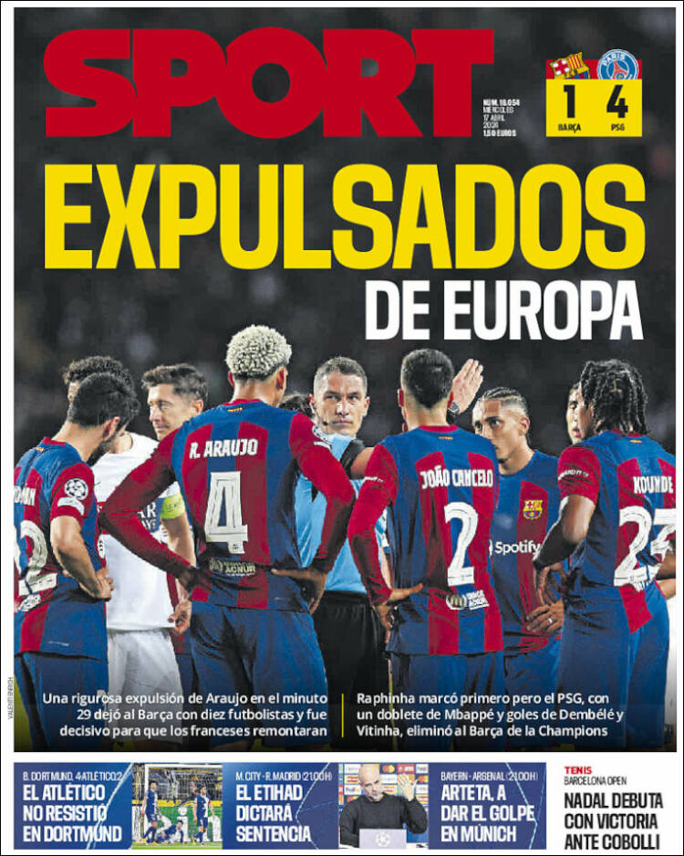Portadas Deportivas Miércoles 17/4/2024 Portadas Deportivas Miércoles 17/4/2024