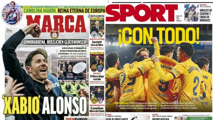 Portadas Deportivas Lunes 15/4/2024 Portadas Deportivas Lunes 15/4/2024