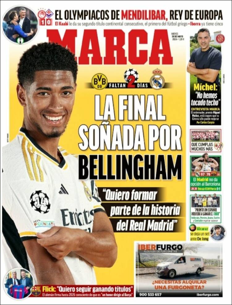 Portadas Deportivas Jueves 30/5/2024 Portadas Deportivas Jueves 30/5/2024