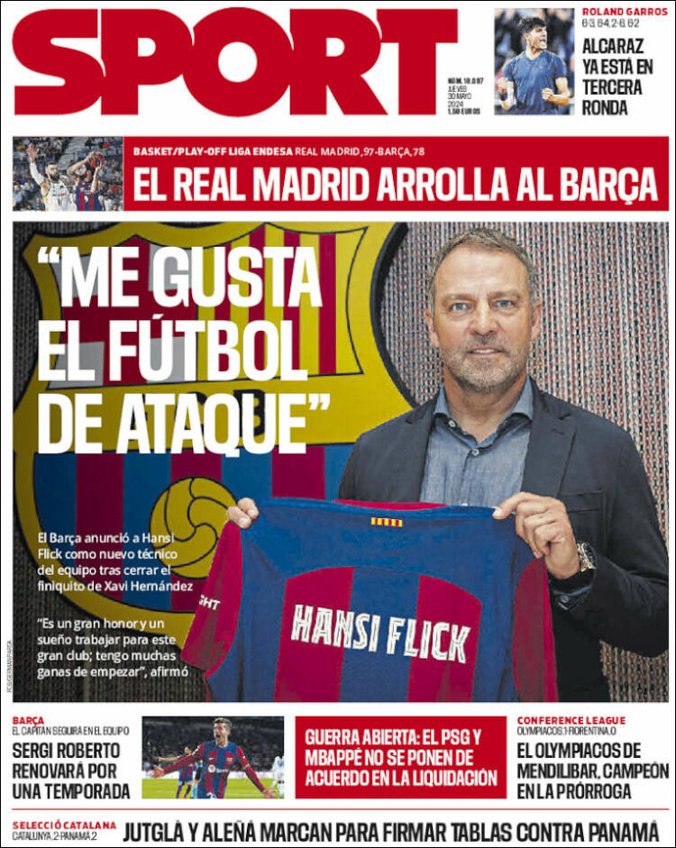 Portadas Deportivas Jueves 30/5/2024 Portadas Deportivas Jueves 30/5/2024