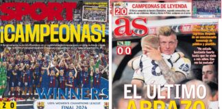 Portadas Deportivas Domingo 26/5/2024 | Marca, As, Sport, Mundo Deportivo Portadas Deportivas Domingo 26/5/2024