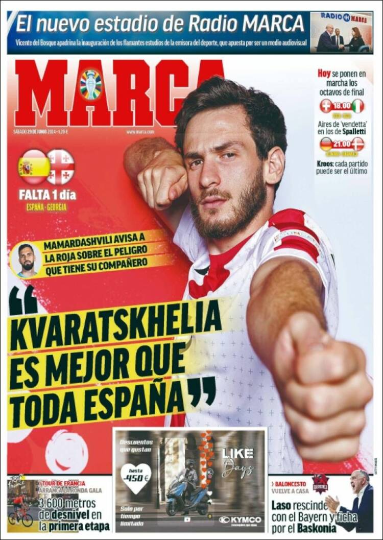 Portadas Deportivas Sábado 29/6/2024