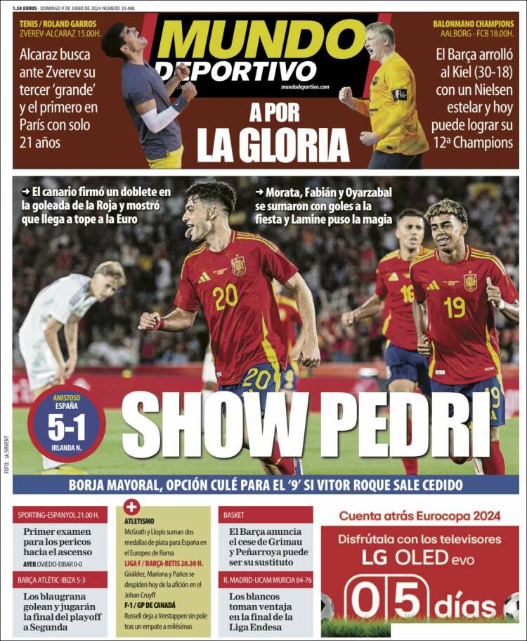 Portadas Deportivas Domingo 9/6/2024
