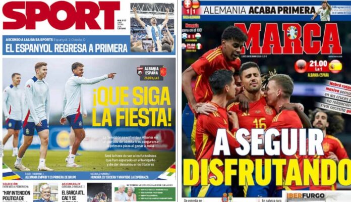 Portadas Deportivas Lunes 24/6/2024 Portadas Deportivas Lunes 24/6/2024