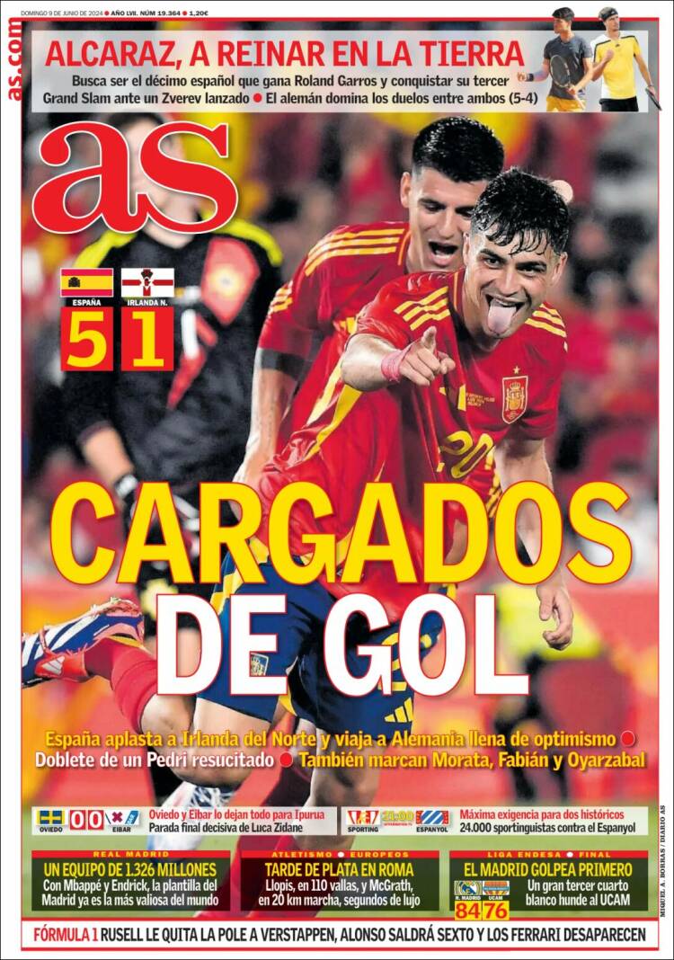 Portadas Deportivas Domingo 9/6/2024