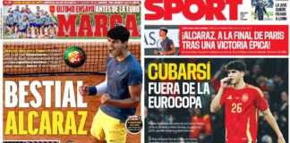 Portadas Deportivas Sábado 8/6/2024 | Marca, As, Sport, Mundo Deportivo Portadas Deportivas Sábado 8/6/2024
