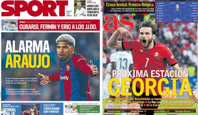 Portadas Deportivas Jueves 27/6/2024
