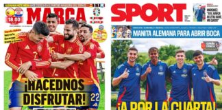 Portadas Deportivas Sábado 15/6/2024 | Marca, As, Sport, Mundo Deportivo Portadas Deportivas Sábado 15/6/2024
