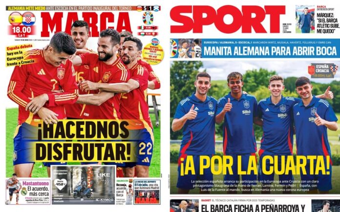 Portadas Deportivas Sábado 15/6/2024 Portadas Deportivas Sábado 15/6/2024