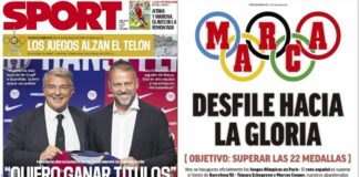 Portadas Deportivas Viernes 26/7/2024 | Marca, As, Sport, Mundo Deportivo Portadas Deportivas Viernes 26/7/2024