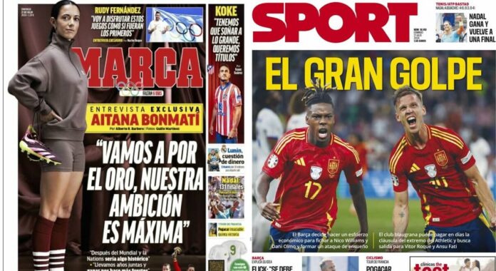 Portadas Deportivas Domingo 21/7/2024