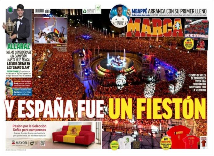 Portadas Deportivas Martes 16/7/2024 Portadas Deportivas Martes 16/7/2024