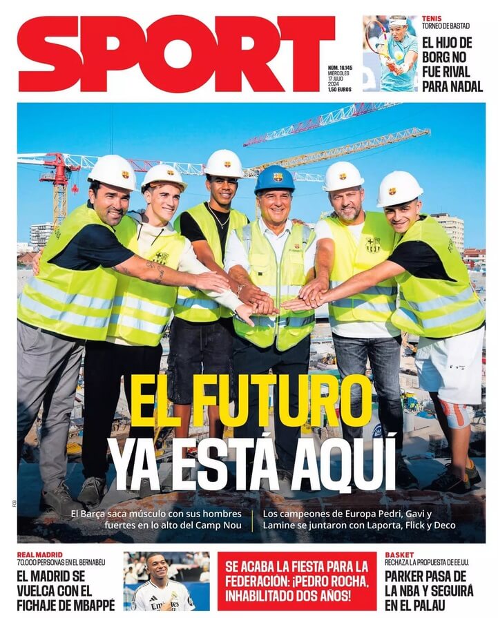 Portadas Deportivas Miércoles 17/7/2024 Portadas Deportivas Miércoles 17/7/2024