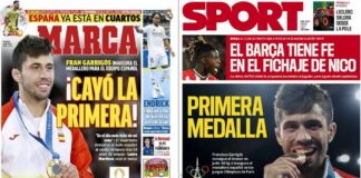 Portadas Deportivas Domingo 28/7/2024 | Marca, As, Sport, Mundo Deportivo Portadas Deportivas Domingo 28/7/2024