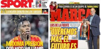 Portadas Deportivas Miércoles 24/7/2024 | Marca, As, Sport, Mundo Deportivo Portadas Deportivas Miércoles 24/7/2024