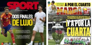 Portadas Deportivas Domingo 14/7/2024 | Marca, As, Sport, Mundo Deportivo Portadas Deportivas Domingo 14/7/2024