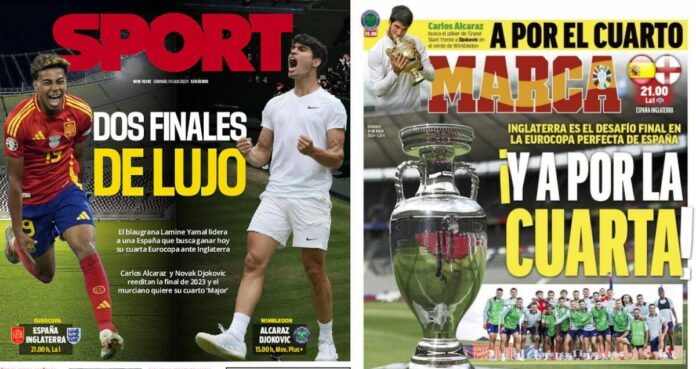 Portadas Deportivas Domingo 14/7/2024 Portadas Deportivas Domingo 14/7/2024