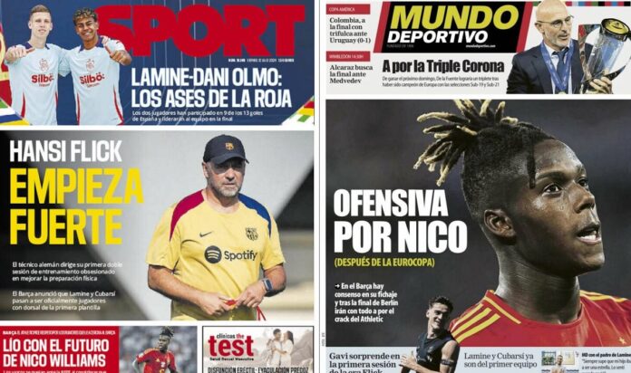 Portadas Deportivas Viernes 12/7/2024 Portadas Deportivas Viernes 12/7/2024