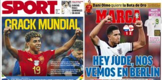 Portadas Deportivas Jueves 11/7/2024 | Marca, As, Sport, Mundo Deportivo Portadas Deportivas Jueves 11/7/2024