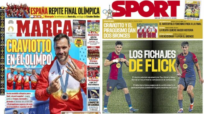 Portadas Deportivas Viernes 9/8/2024