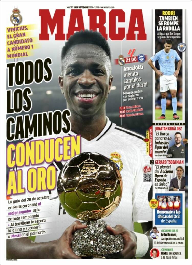 Portadas Deportivas Martes 24/9/2024 Portadas Deportivas Martes 24/9/2024
