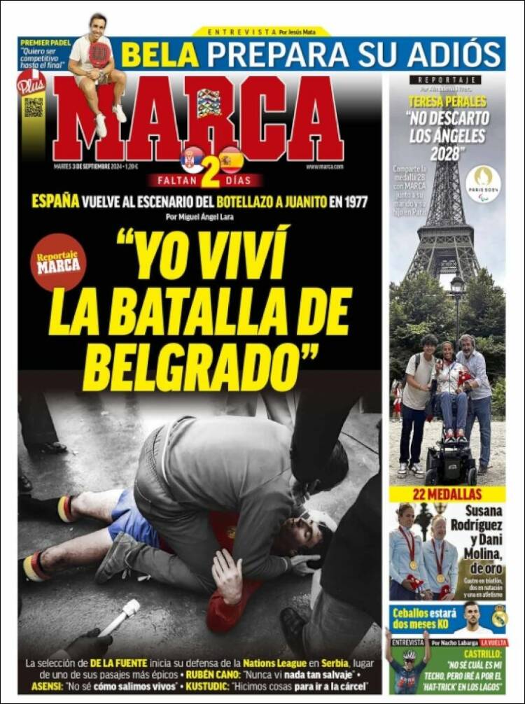 Portadas Deportivas Martes 3/9/2024 Portadas Deportivas Martes 3/9/2024