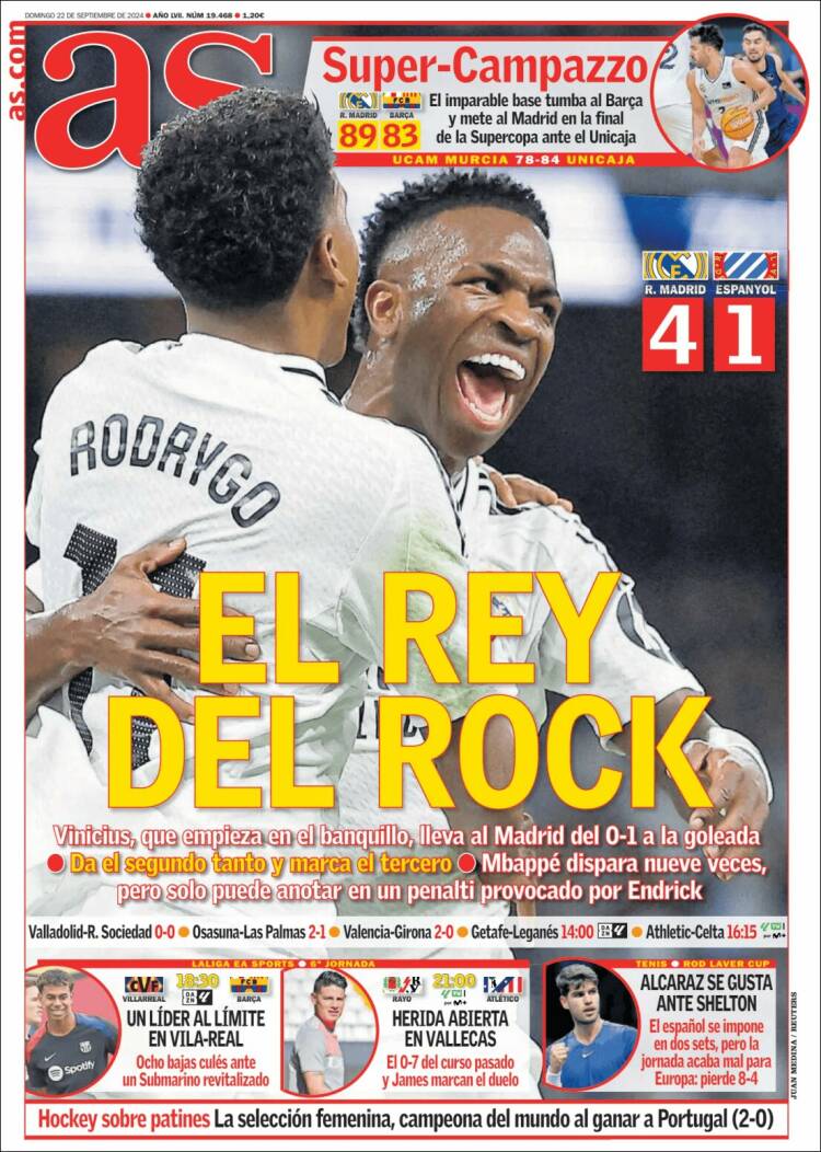 Portadas Deportivas Domingo 22/9/2024