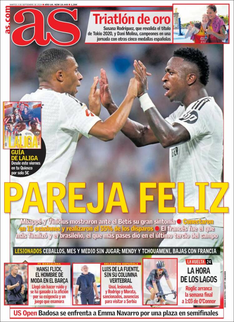 Portadas Deportivas Martes 3/9/2024 Portadas Deportivas Martes 3/9/2024