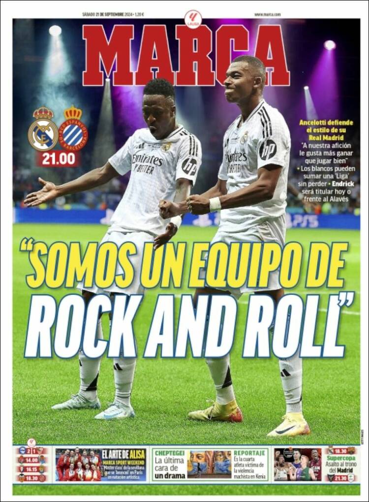 Portadas Deportivas Sábado 21/9/2024