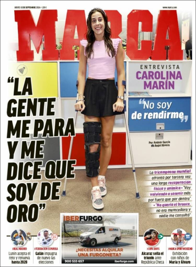 Portadas Deportivas Jueves 12/9/2024 Portadas Deportivas Jueves 12/9/2024