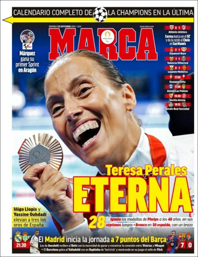 Portadas Deportivas Domingo 1/9/2024 Portadas Deportivas Domingo 1/9/2024