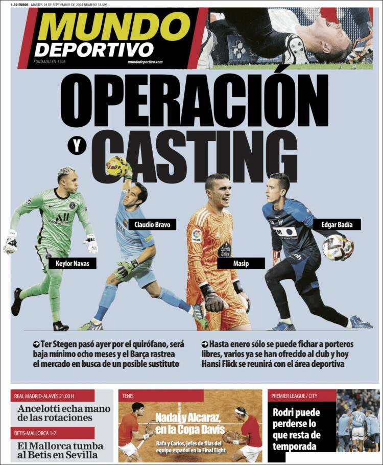 Portadas Deportivas Martes 24/9/2024 Portadas Deportivas Martes 24/9/2024