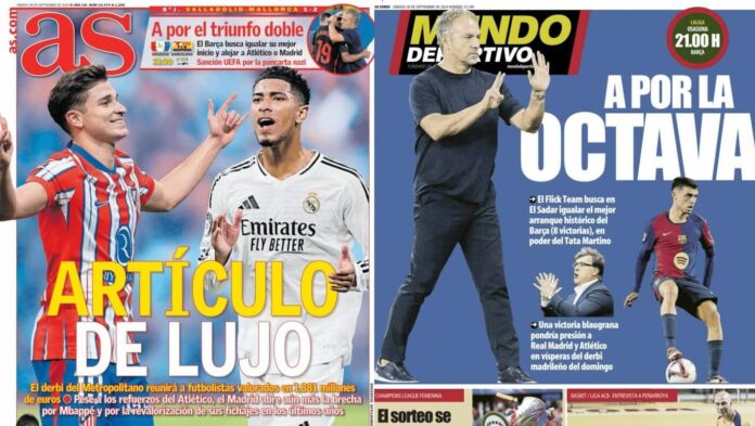 Portadas Deportivas Sábado 28/9/2024 Portadas Deportivas Sábado 28/9/2024